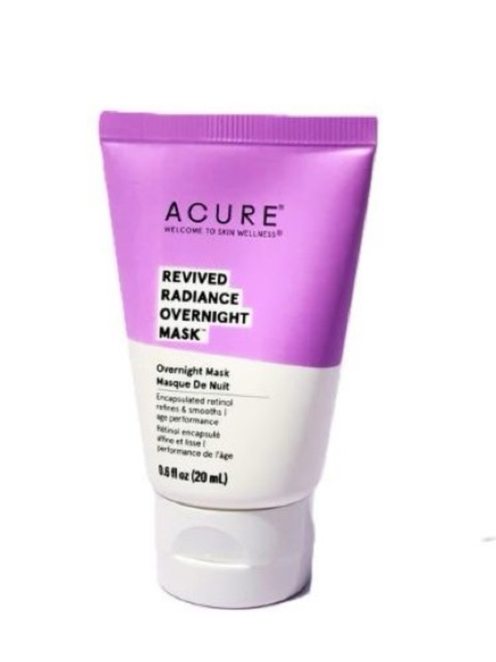 NEW Acure Revived Radiance Overnight Face Mask Retinol Clean K-Beauty Skin Cream